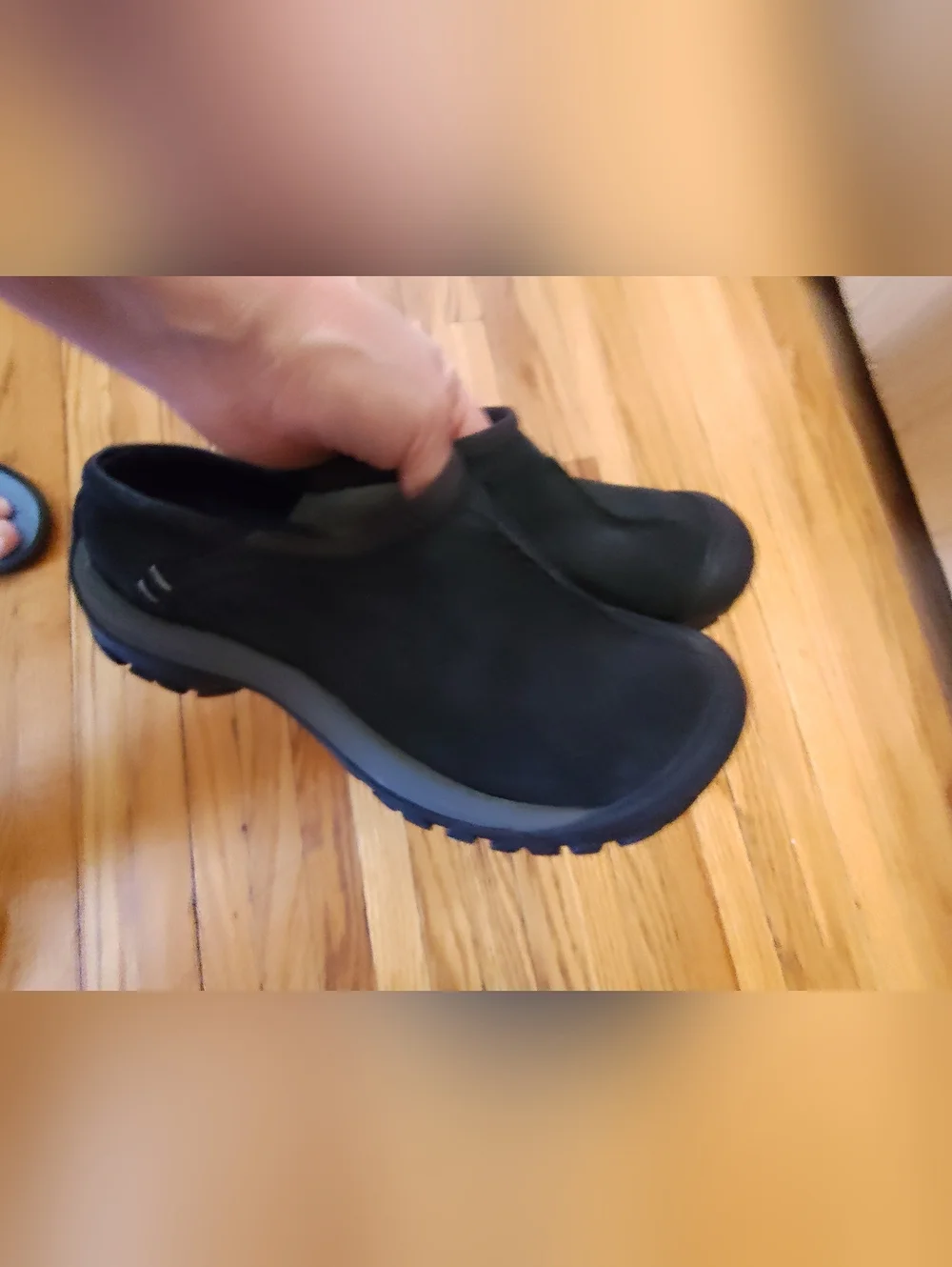 Keen Kaci Slide Black and Gray Slip-On Clog - Picture 1 of 4